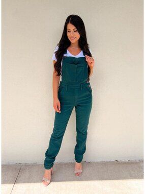 Judy Blue teal denim overalls | Size 1XL